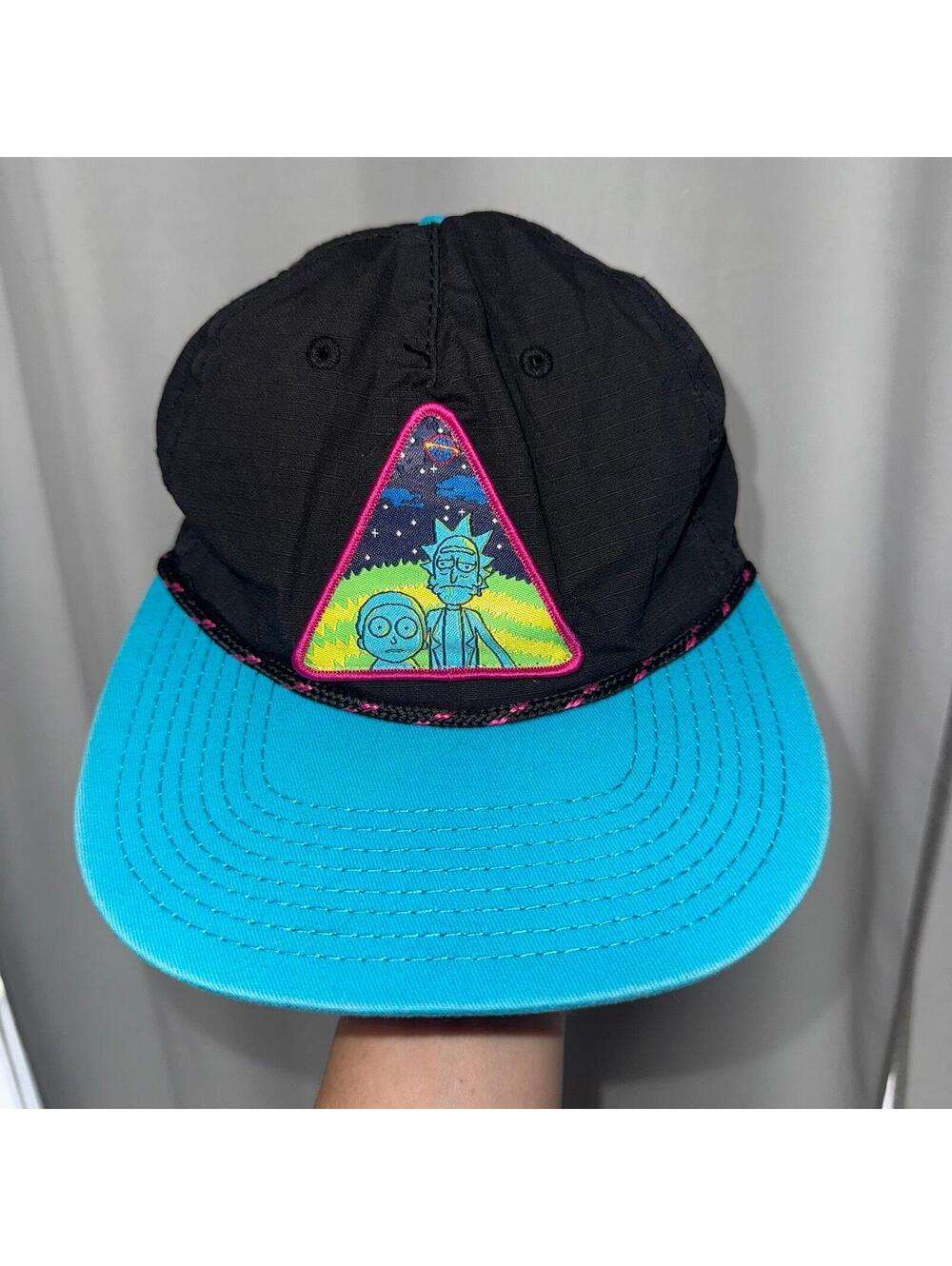 Rick & Morty Hat Adult Swim Cartoon Network BIOWORLD Original Snapback Cap OSFM